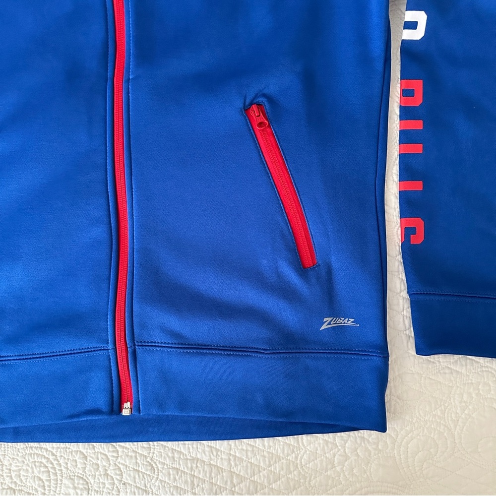 Zubaz Buffalo Bills NFL Men's Team Name Logo Full Zip Zebra Hoodie Sweatshirt M - Picture 7 of 8